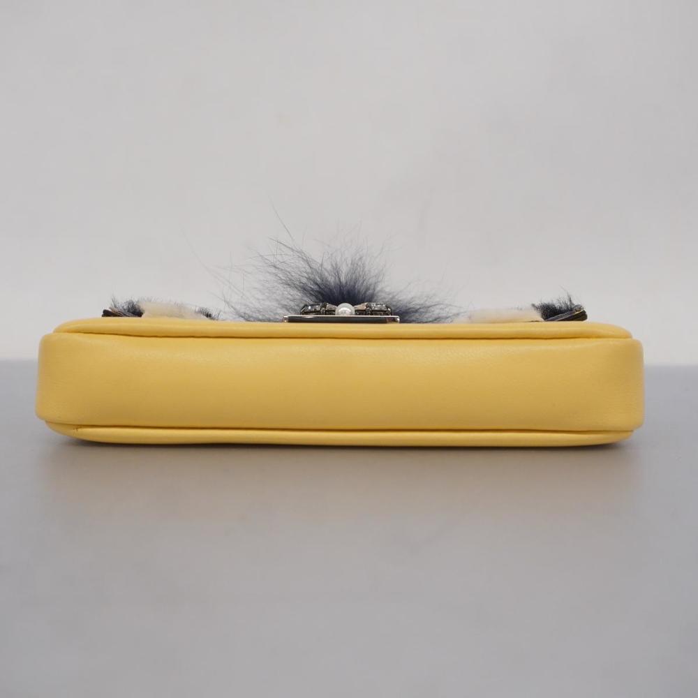 Fendi Bucket Bag Yellow Micro 2WAY Monster - Picture 3 of 11